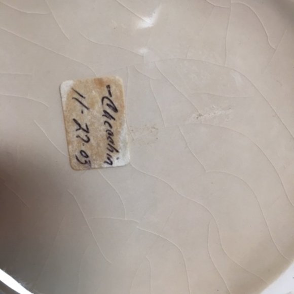 Vintage Ceramic Fall Autumn Basket with Handle 8"x7" - Picture 13 of 13